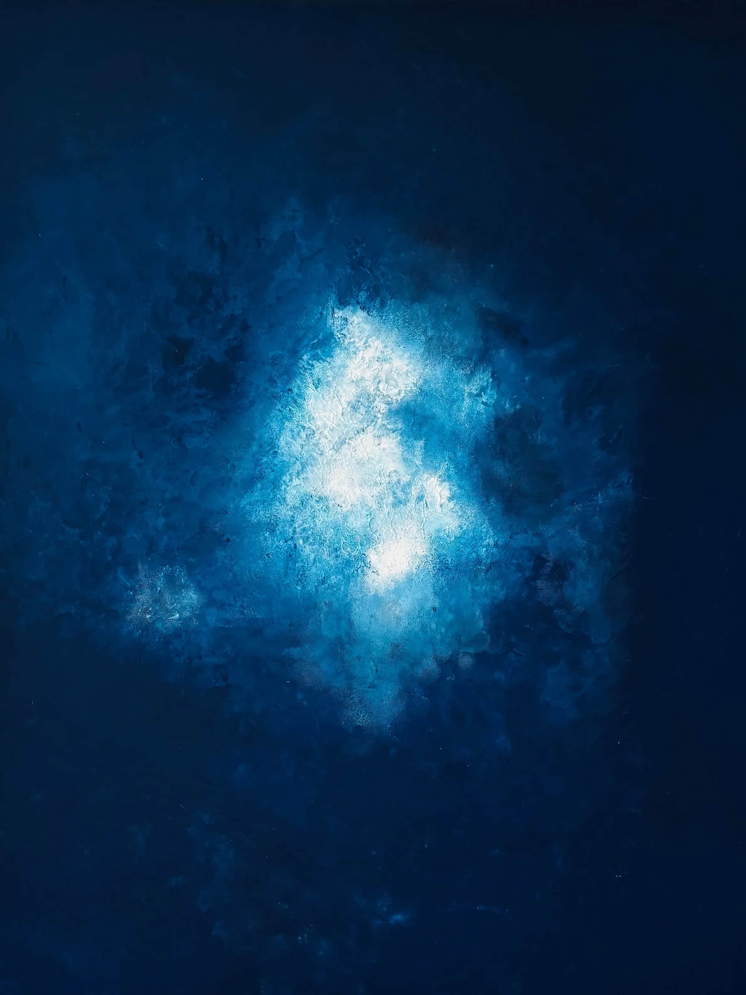 Empreinte salée de ton souvenir 12h47, Acrylique sur toile, 100 × 81 cm, Daphné Mistretta