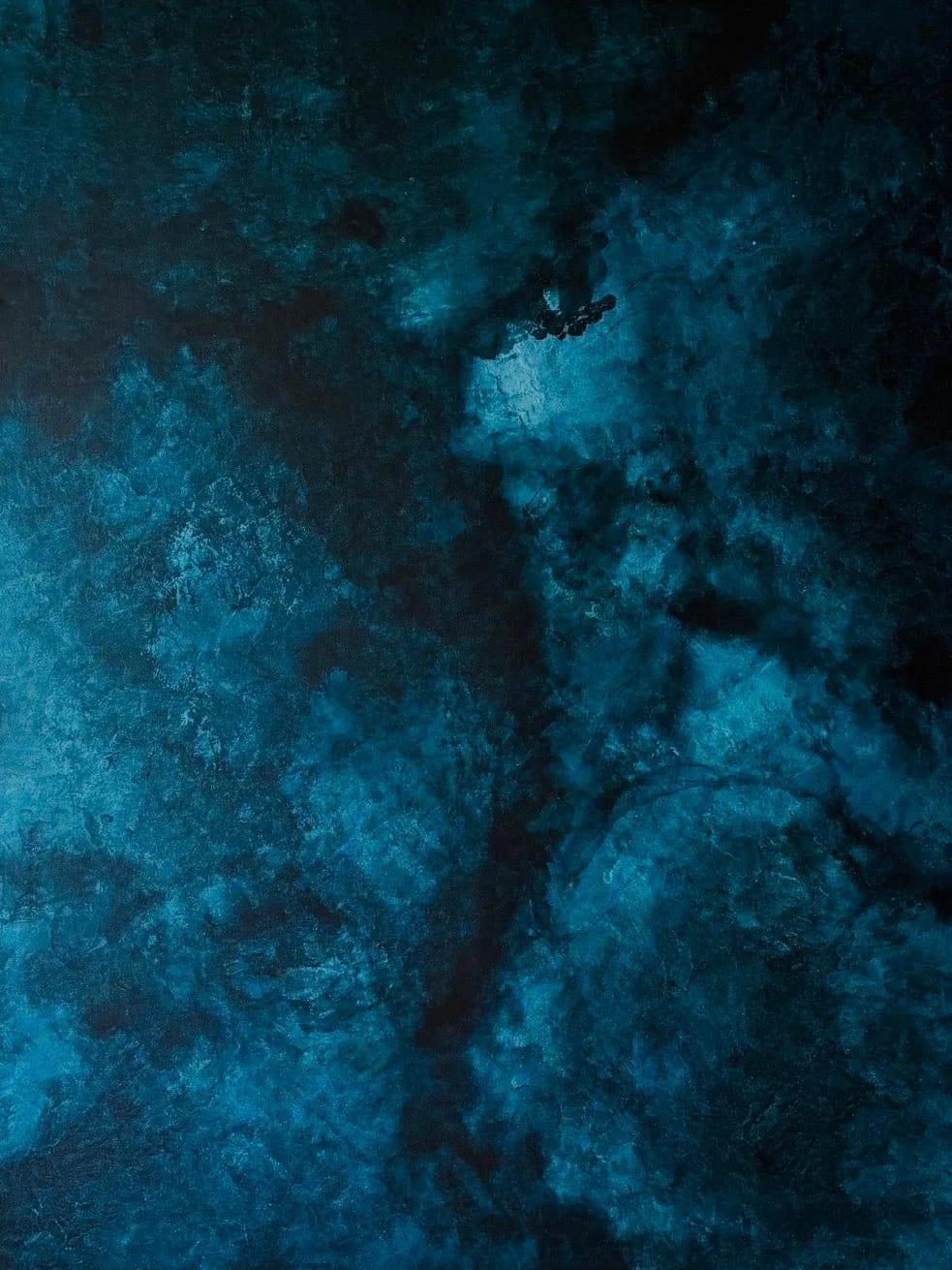 Sous tes Laminaires 16h31, Acrylique sur toile, 116 × 89 cm, Daphné Mistretta