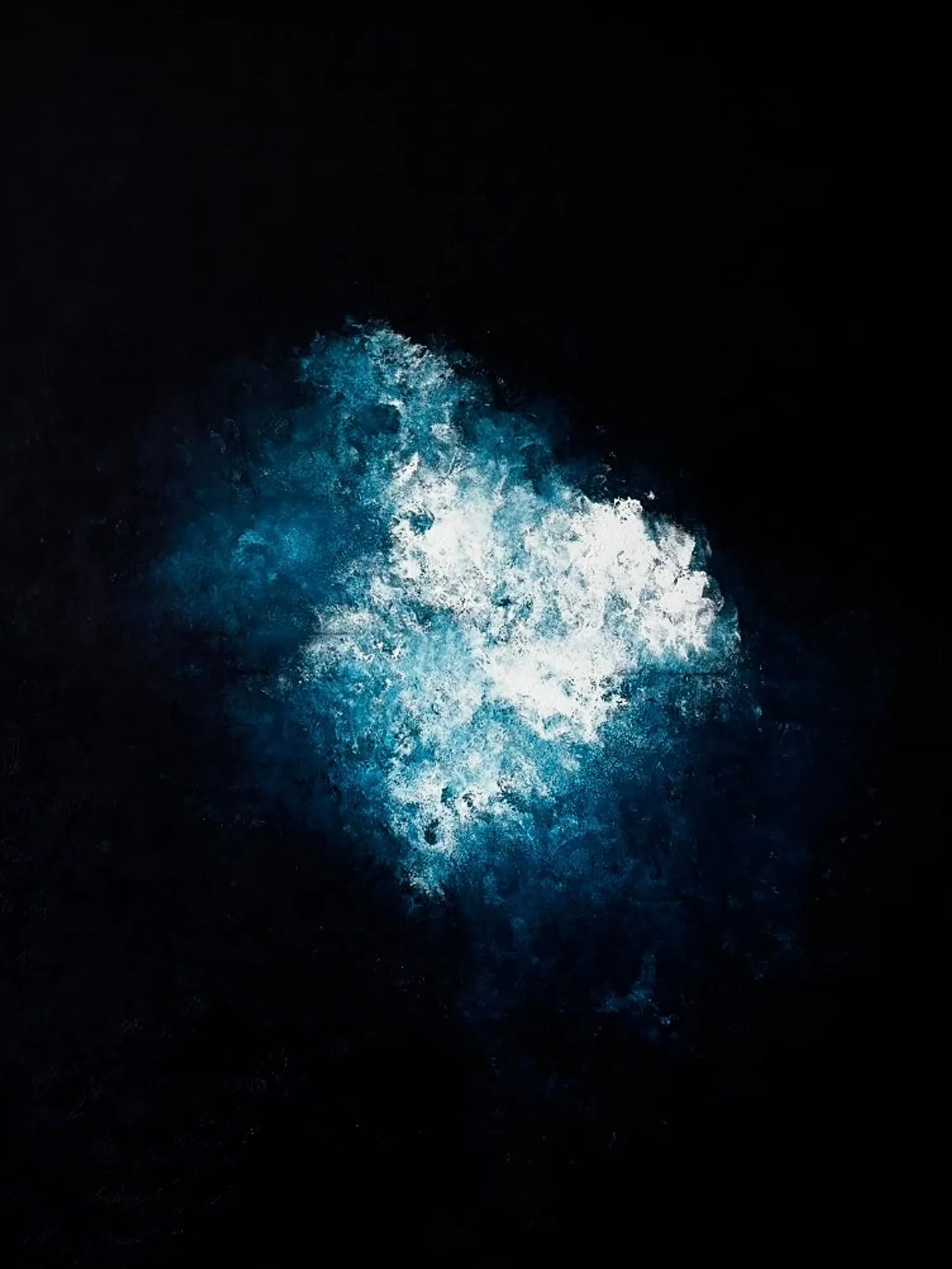 Ta vague, cette mémoire 3h57, Acrylique sur toile, 113 × 89 cm, Daphné Mistretta