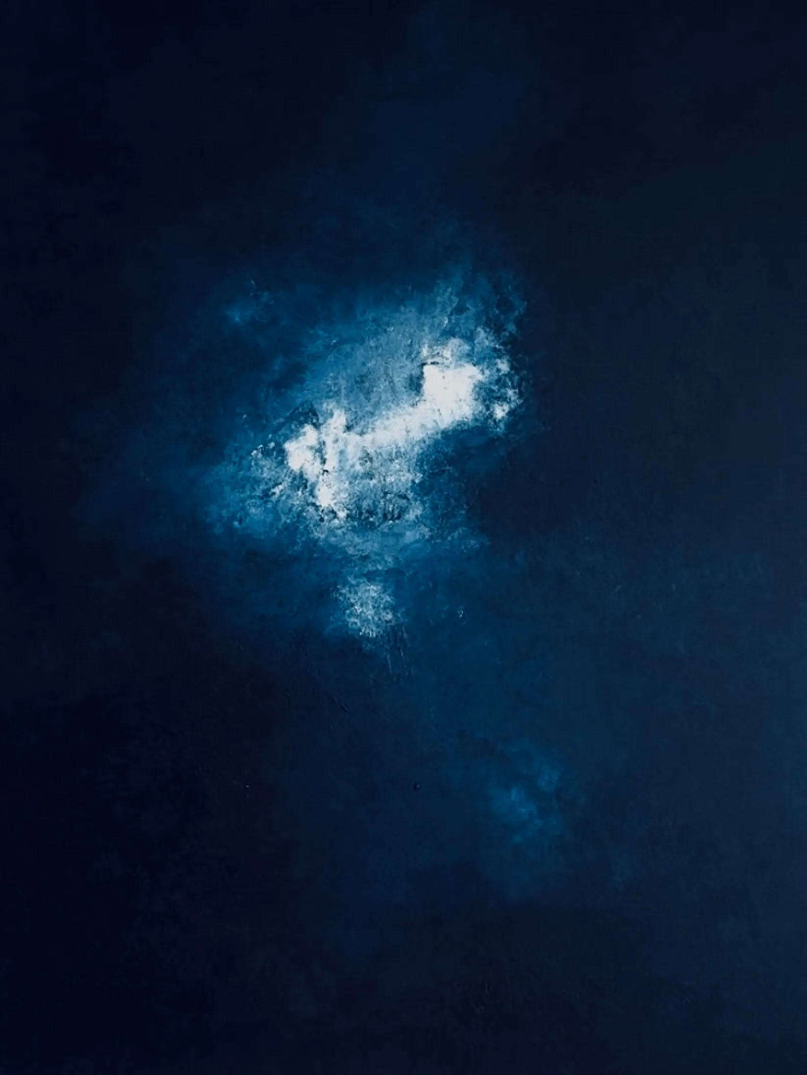 Ton amour infiniment salé, passé » 8h46, Acrylique sur toile, 100 × 81 cm, Daphné Mistretta